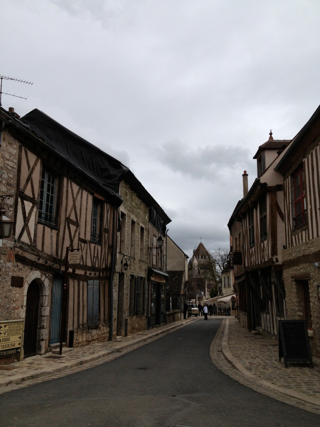 View of the Tower of Caesar down the street