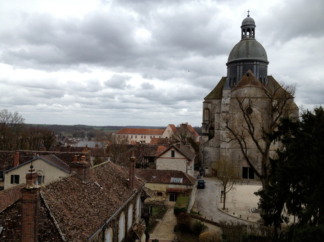 View of the Saint Quiriace Collegiate Church from the Tower of Caesar