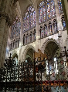 Stained glass inside the Church of St.Pierre and St.Paul, Troyes
